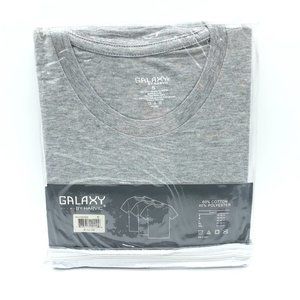 Galaxy by Harvic Mens Undershirt T Shirts 3 Pack Heathered Gray Size S